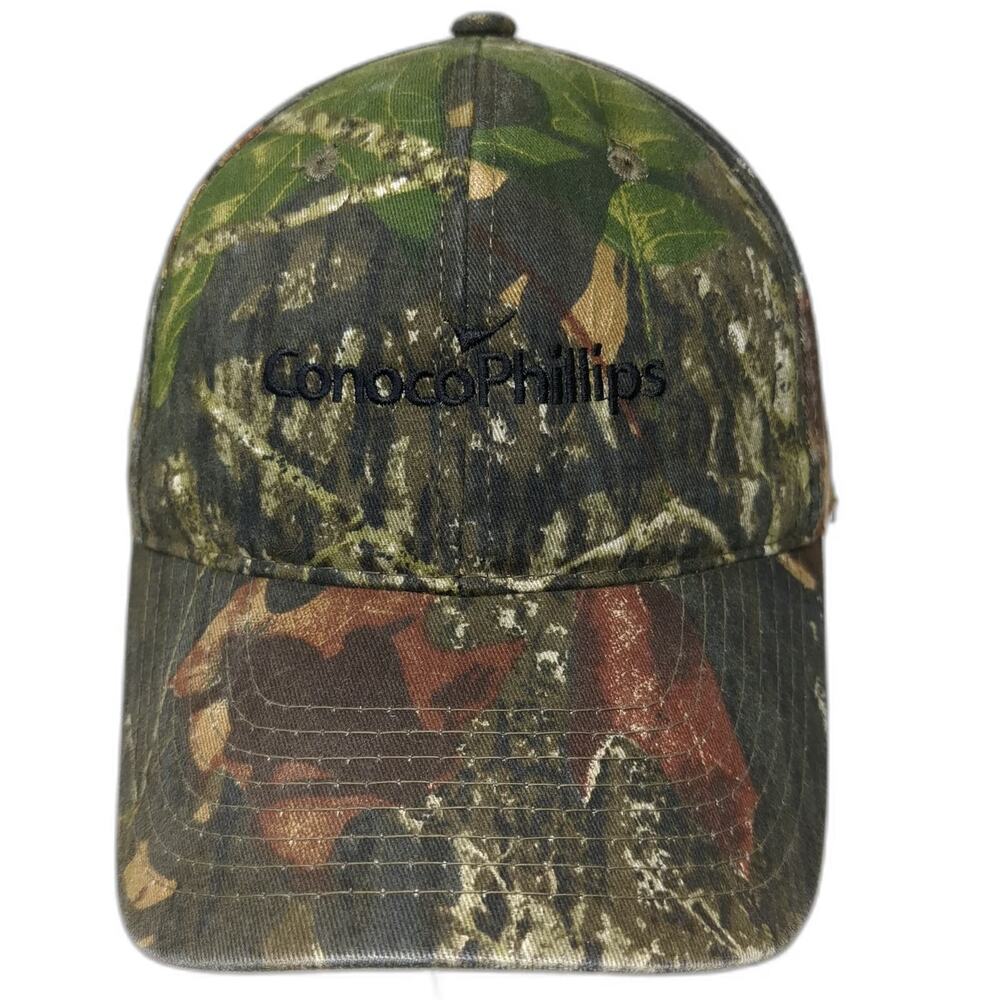 Outdoor Cap Snapback Hat Green One Size Mossy Oak Camo ConocoPhillips Logo